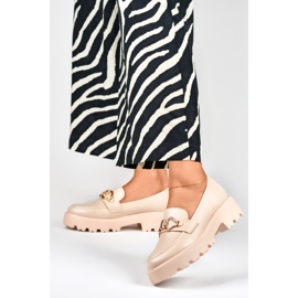 Női bézs naplopók ökobőrből 2