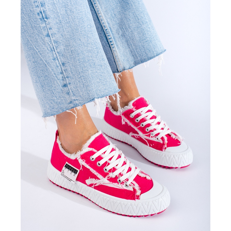 Shelovet fukszia platformú tornacipő rózsaszín 1