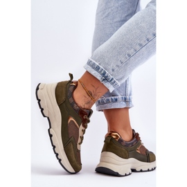 PM1 Fűzős Sportcipő Zöld Menekülési Platformon 2