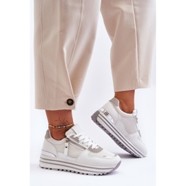 FJ1 Női sportcipő dekoratív cipzárral, fehér Cairo 2