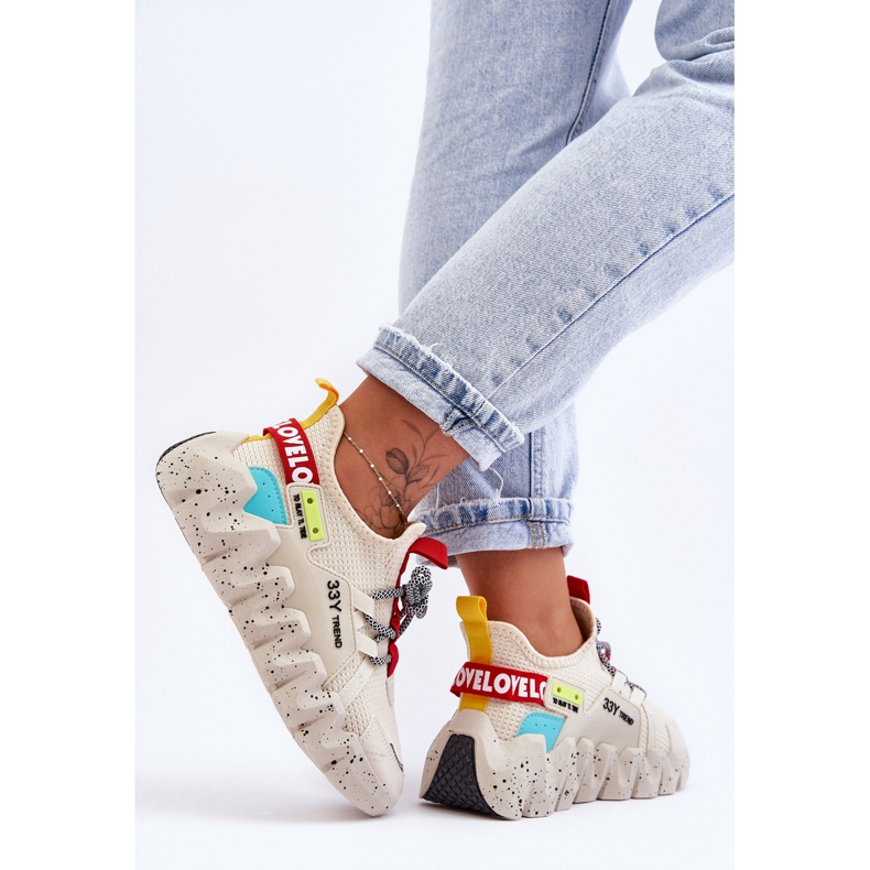 PS1 Divatos Slip-on Sneakers Beige Evolution bézs 2