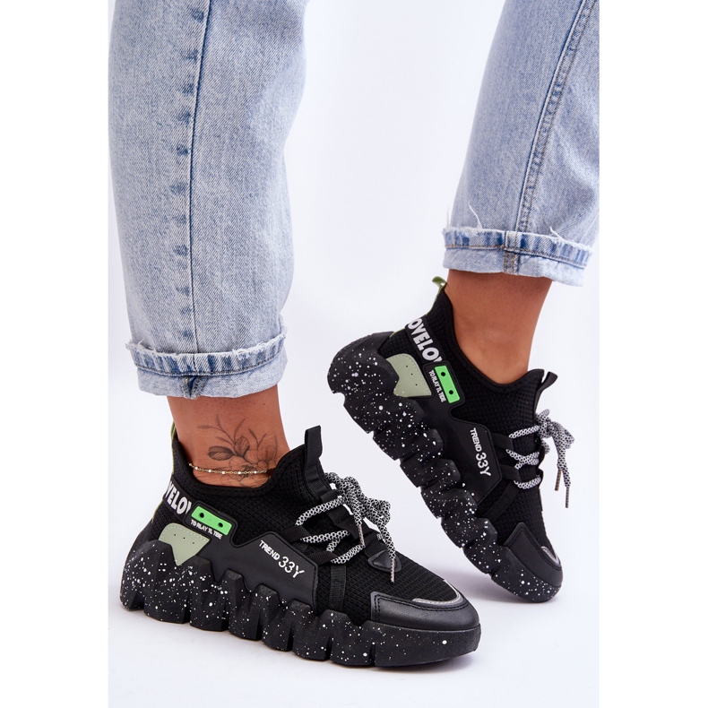 PS1 Fekete Evolution Fashion Slip-on tornacipő 2