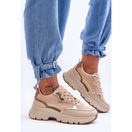 FG2 Bézs Platform lapos sarkú sportcipő ikonok 2