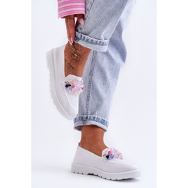 PM1 Felbújós női tornacipő fehér Taylor díszítéssel 2