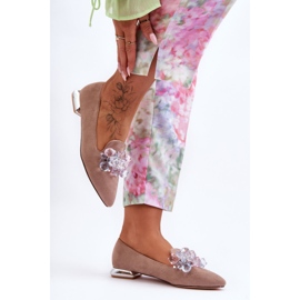 PS1 Díszített női naplopók lapos sarkúval, sötétbézs Sloane 2 PS1 Díszített női naplopók lapos sarkúval, sötétbézs Sloane 2