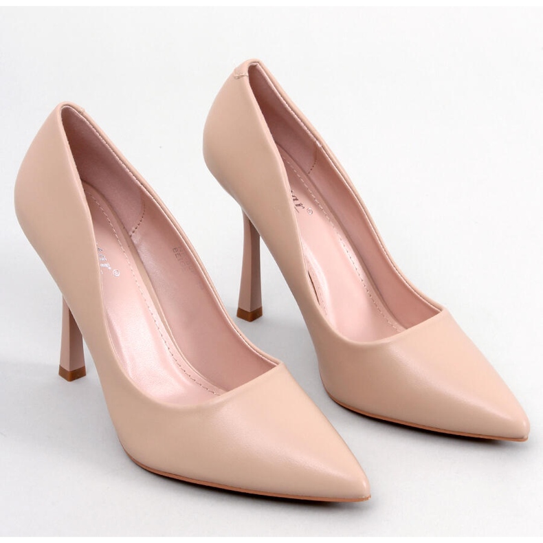 Klasszikus női magassarkú Morita Beige bézs 1 Klasszikus női magassarkú Morita Beige bézs 1