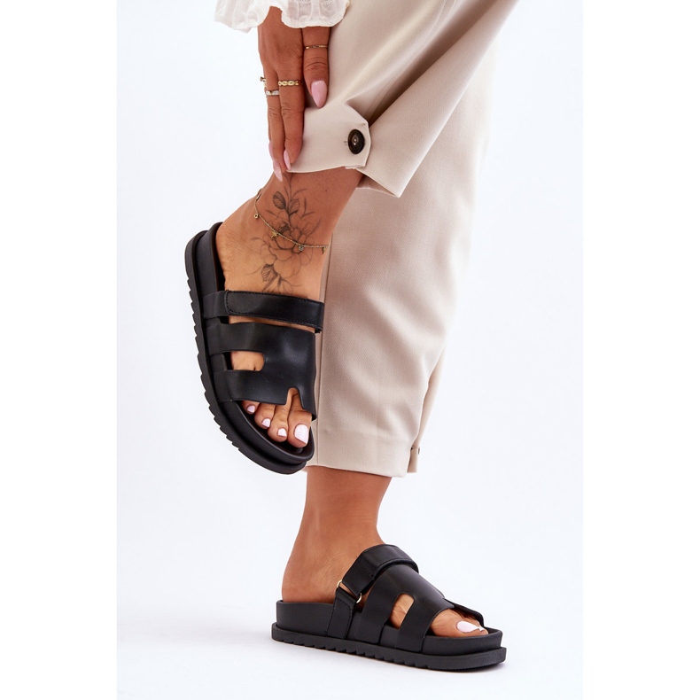 Klasszikus női fekete Molie papucs 2 Klasszikus női fekete Molie papucs 2