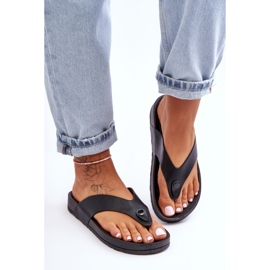 Női Platform Flip Flops Fekete Bellitta 2
