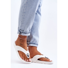 Női platform papucs fehér Bellitta 2