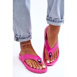 Női platform papucsok Fuchsia Bellitta rózsaszín 1
