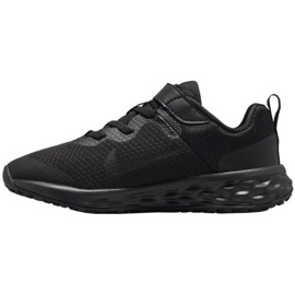Nike Revolution 6 Jr DD1095 001 cipő fekete 2