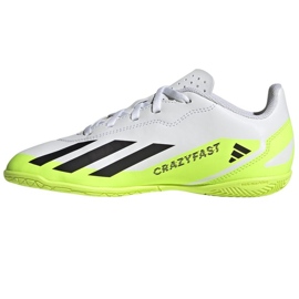 Adidas X Crazyfast.4 In Jr IE4065 futballcipő fehér fehér 1