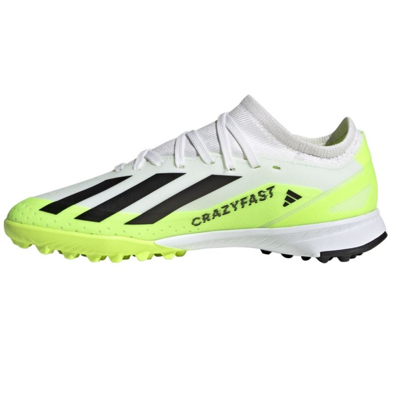Adidas X Crazyfast.3 Tf Jr IE1568 focicipő fehér fehér 2