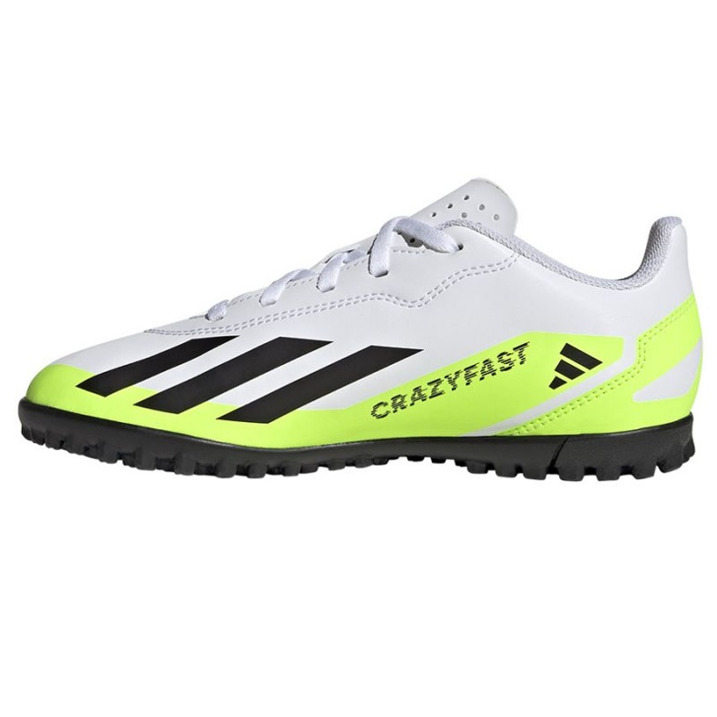 Adidas X Crazyfast.4 Tf Jr IE4066 focicipő fehér fehér 1 Adidas X Crazyfast.4 Tf Jr IE4066 focicipő fehér fehér 1