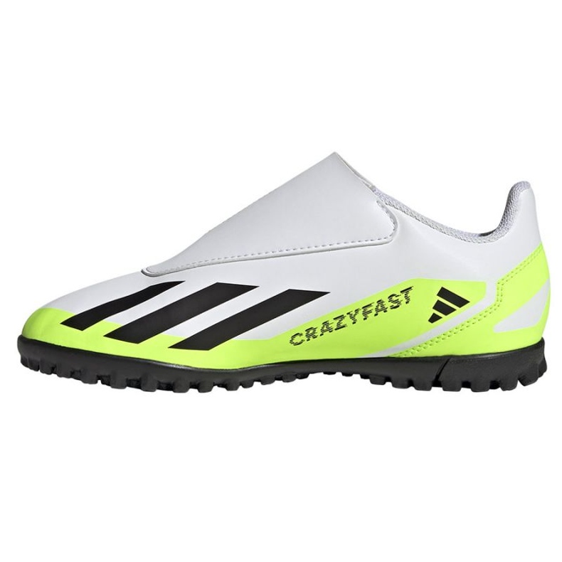 Adidas X Crazyfast.4 Vel Tf Jr IE4060 futballcipő fehér fehér 1