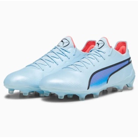 Puma King Ultimate FG/AG M 107563-02 futballcipő ezüst a szürke árnyalatai 1