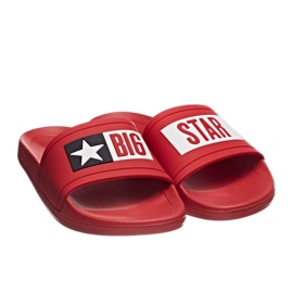 Férfi piros medencés strandpapucs Big Star DD174702 1