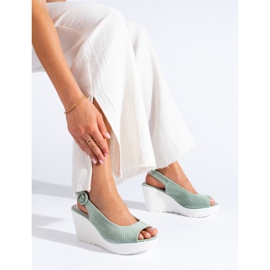 Női Shelovet zöld ékszandál 1