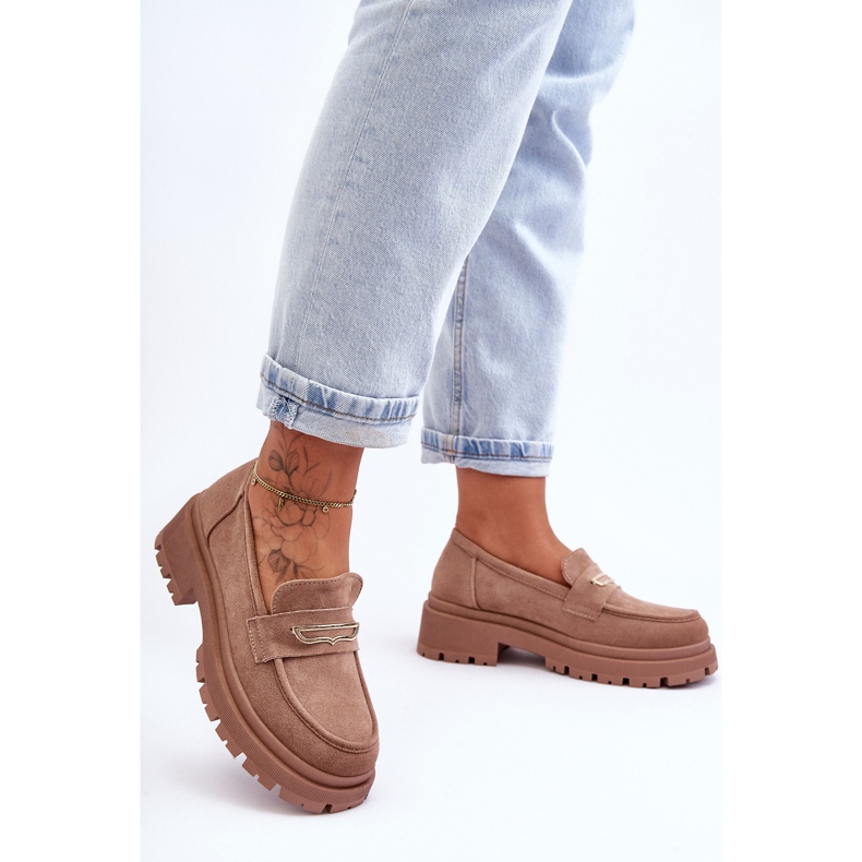 PS1 Női velúr bebújós naplopók Sötétbézs Pure Love 1