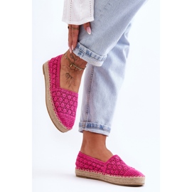 PG1 Női áttört Espadrilles Pink One Lover rózsaszín 2