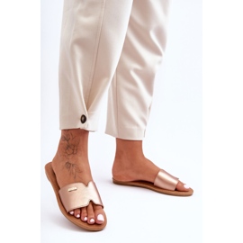 Kényelmes női lapossarkú Pink Gold Coraline aranysárga 1 Kényelmes női lapossarkú Pink Gold Coraline aranysárga 1