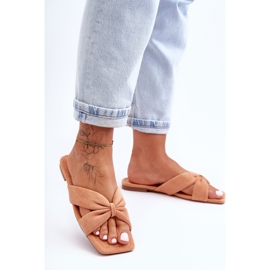 Női narancssárga vanília égbolt velúr papucs 1