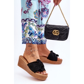Női Wedge Slides Black Calama fekete 2