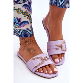 Klasszikus női papucs lila díszítéssel, lenyűgöző ibolya 2 Klasszikus női papucs lila díszítéssel, lenyűgöző ibolya 2