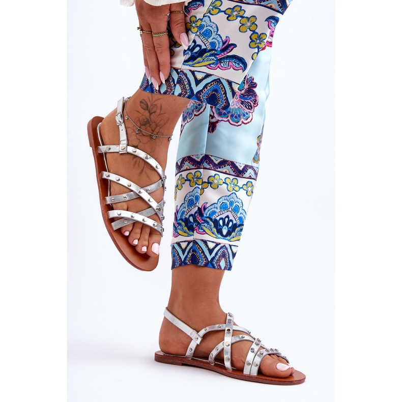 Női szandál ezüst Alemona 2