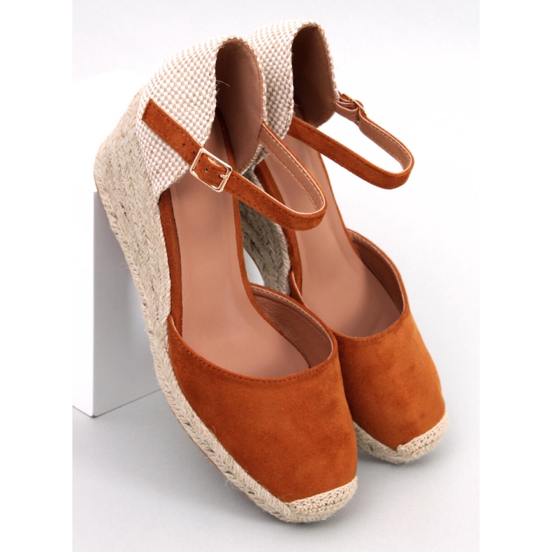 Platten Camel ékes espadrillák barna 1