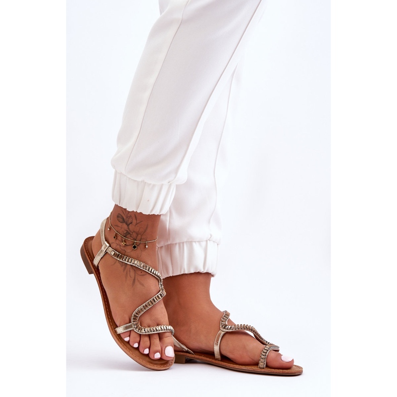 Arany Hayen női bebújós szandál aranysárga 2 Arany Hayen női bebújós szandál aranysárga 2