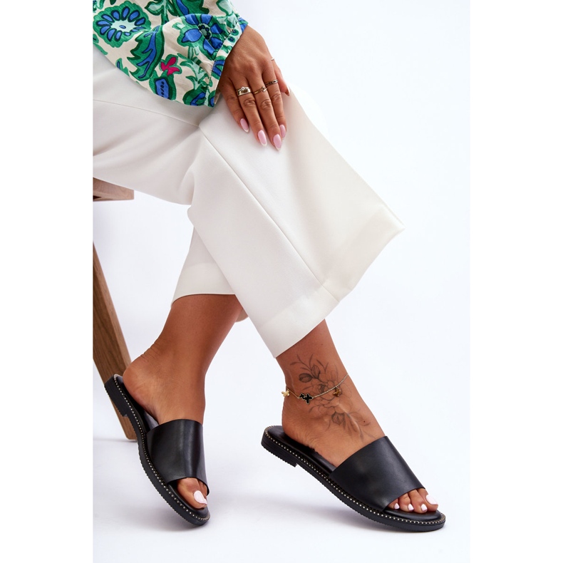 Klasszikus női fekete Aphrodite papucs 1