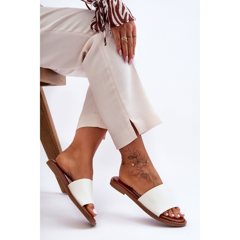 Klasszikus női szandál fehér Aphrodite 1