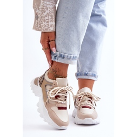 Sportcipők Egy Masszív Talp Bézs Corena 1