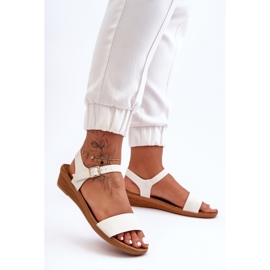 Klasszikus fehér Arya Low Wedge szandál 1 Klasszikus fehér Arya Low Wedge szandál 1