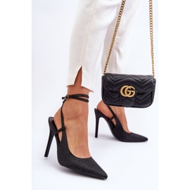 Klasszikus, cirkóniával díszített tűk, fekete Guda 1 Klasszikus, cirkóniával díszített tűk, fekete Guda 1