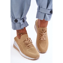 PG1 Fabric Slip-On Sportcipő Bézs Visconti Wedge 1