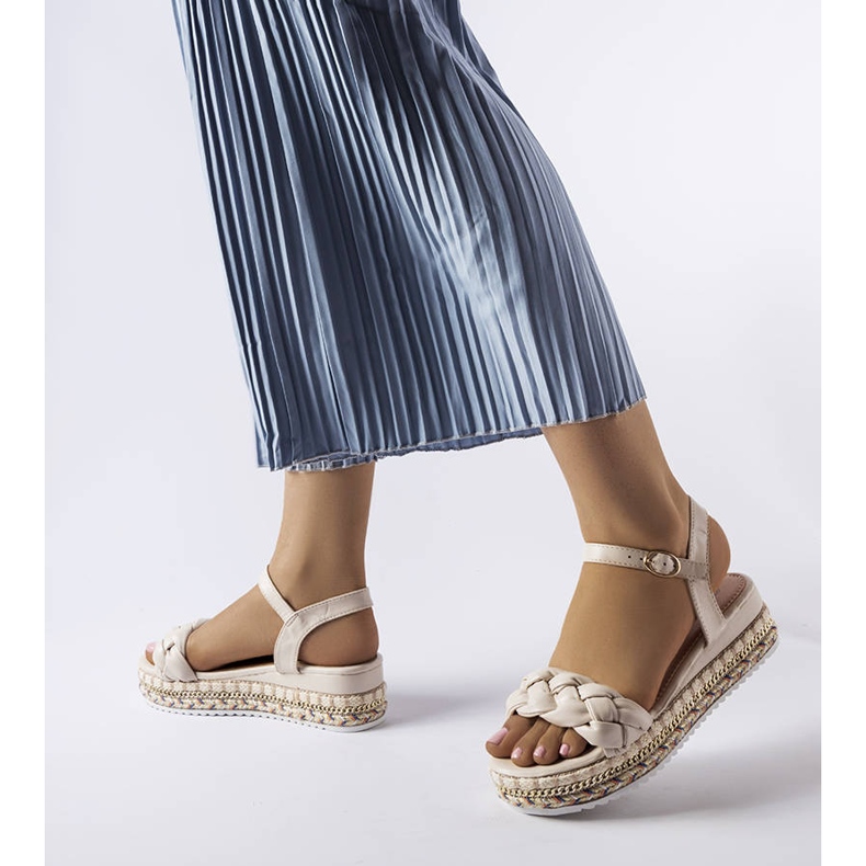 A márka bézs színű platformszandáljai Katrin zöld 1 A márka bézs színű platformszandáljai Katrin zöld 1