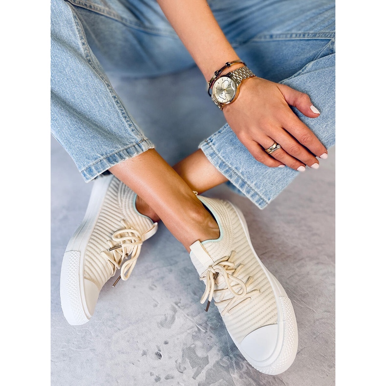 Bruni LT.BEIGE női zoknis tornacipő bézs 2 Bruni LT.BEIGE női zoknis tornacipő bézs 2