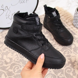 Gyerek tornacipő szigetelt fekete Big Star GG374040 1