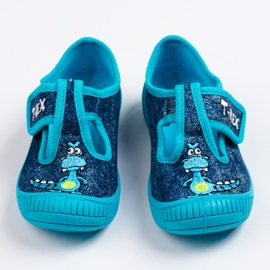 SHELOVET Kék óvodai papucs fiúknak 3F 1