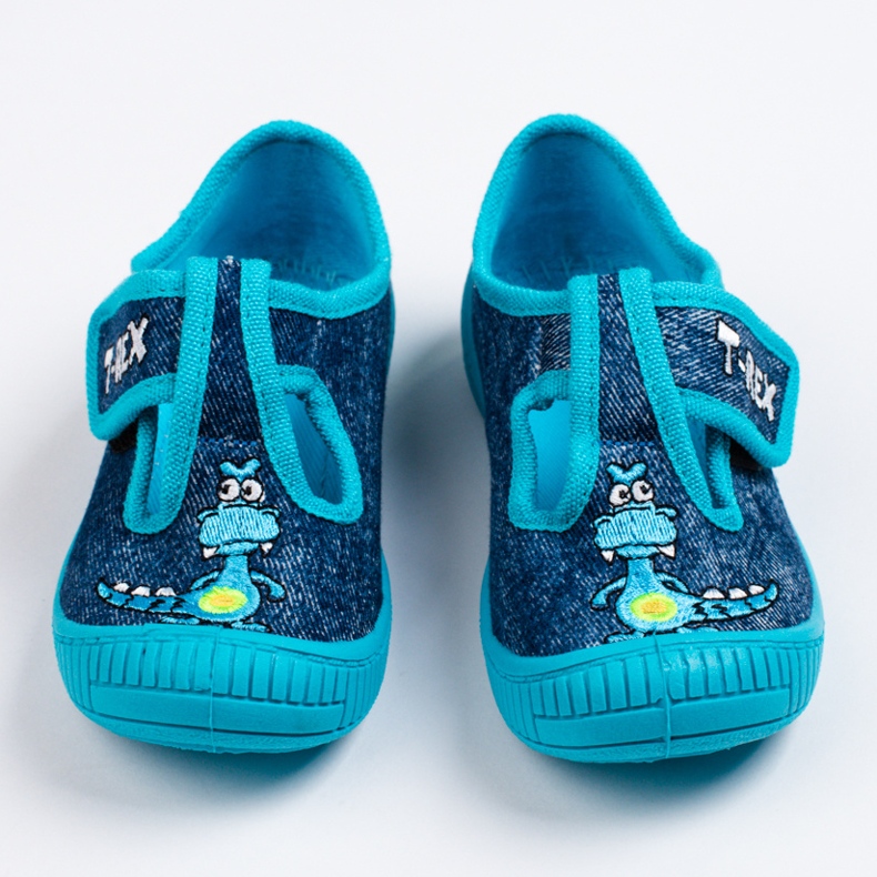 SHELOVET Kék óvodai papucs fiúknak 3F 1
