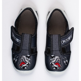 SHELOVET Tépőzáras papucs fiú 3F dinoszaurusz számára fekete 1