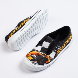 SHELOVET Papucs fiúnak 3F auto fekete 1