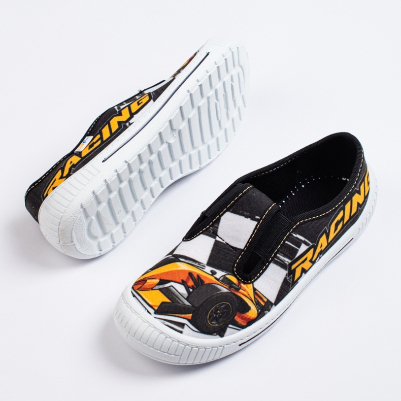 SHELOVET Papucs fiúnak 3F auto fekete 1