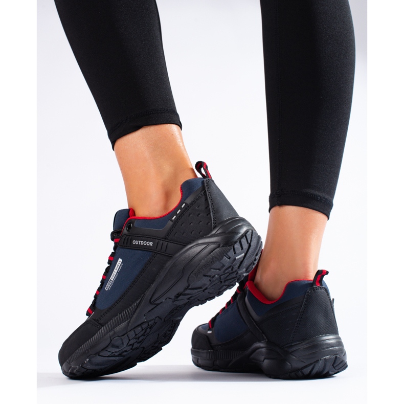 DK Outdoor Trekking Cipők fekete sötétkék 2