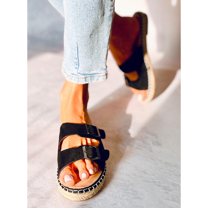 Maina fekete espadrillák 1