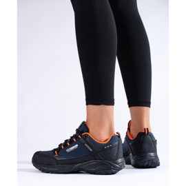 Női szabadtéri trekking cipő DK sötétkék és fekete színben 1