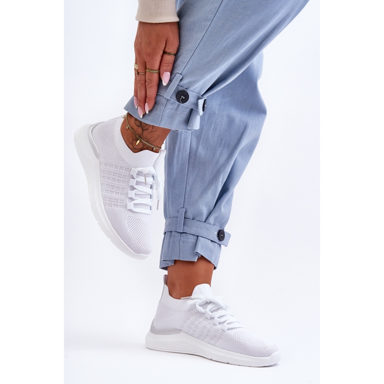 PG1 Klasszikus női sportcipő, fehér nikkel 2