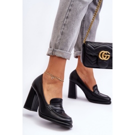 PS1 Divatos Pumpák Sarkú Fekete Florence 1